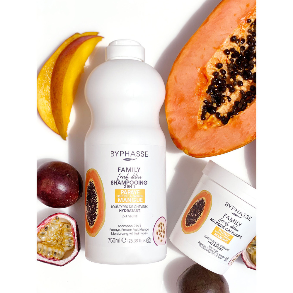 Byphasse Family Fresh Delice Masque Pour Tous Types De Cheveux Byphasse Créme capillaire