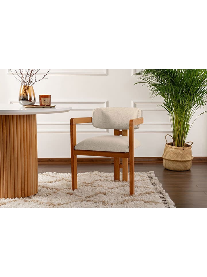 Evila Stuhl ''Mistral'' in Creme/ Hellbraun - (B)50 x (H)80 x (T)52 cm günstig kaufen onesize