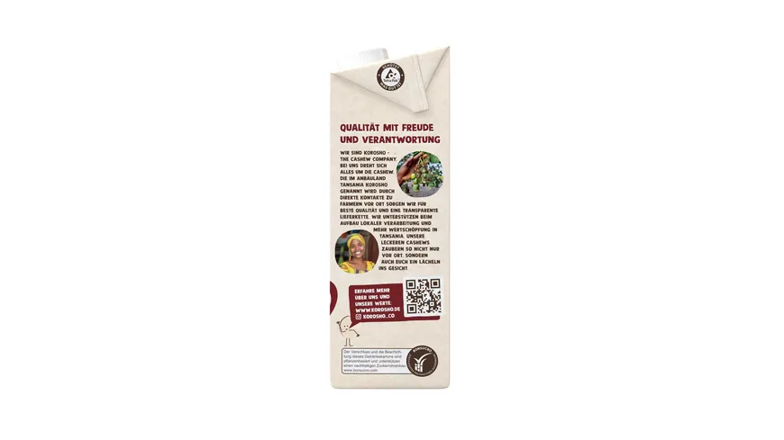 KOROSHO Cashew Barista 1 l