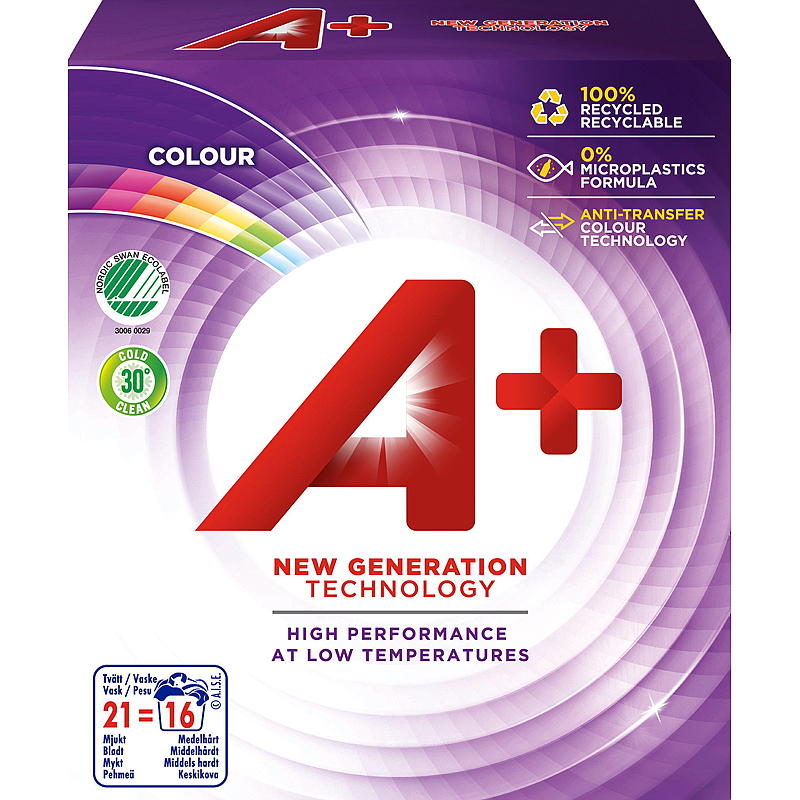 A Vaskepulver 700 g Color A