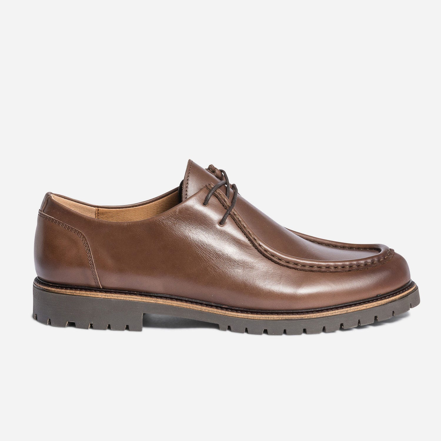 Derby marron foncé éco-conçu en cuir