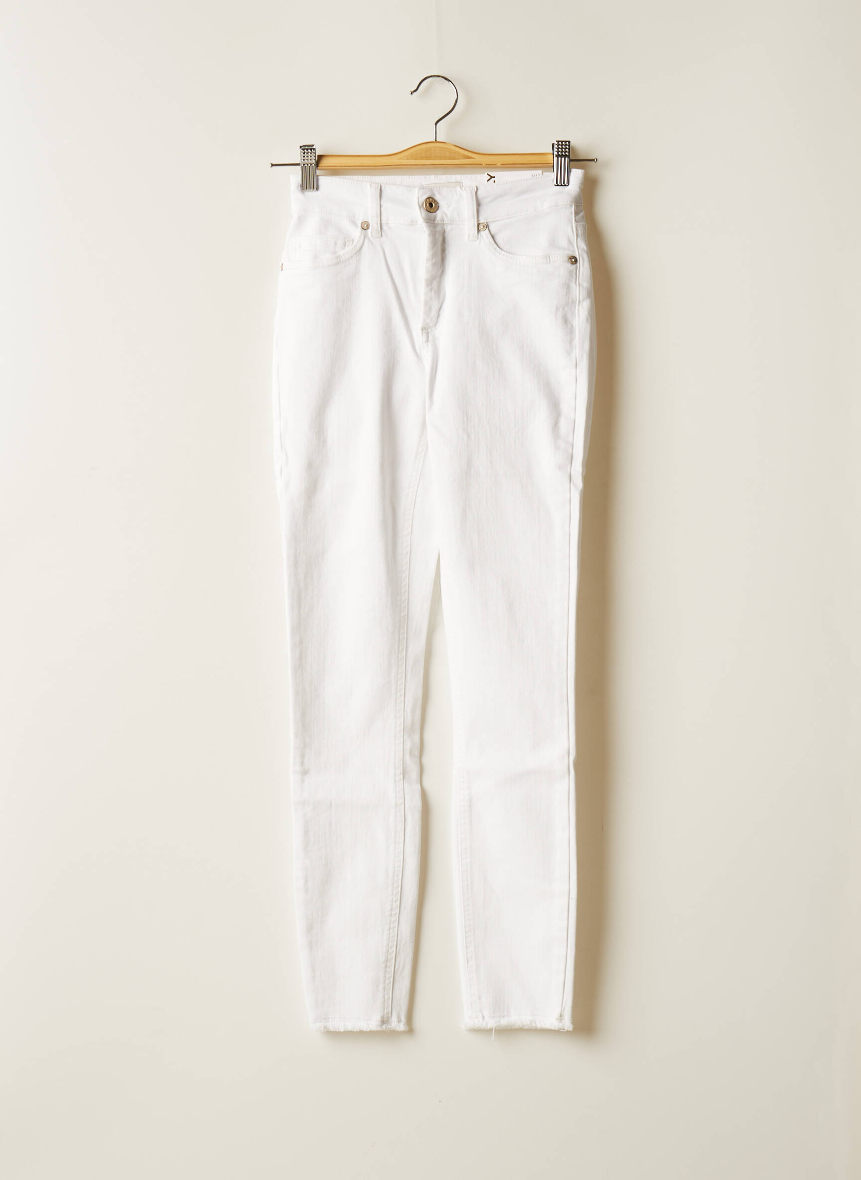 Only Jeans Coupe Slim Femme couleur blanc