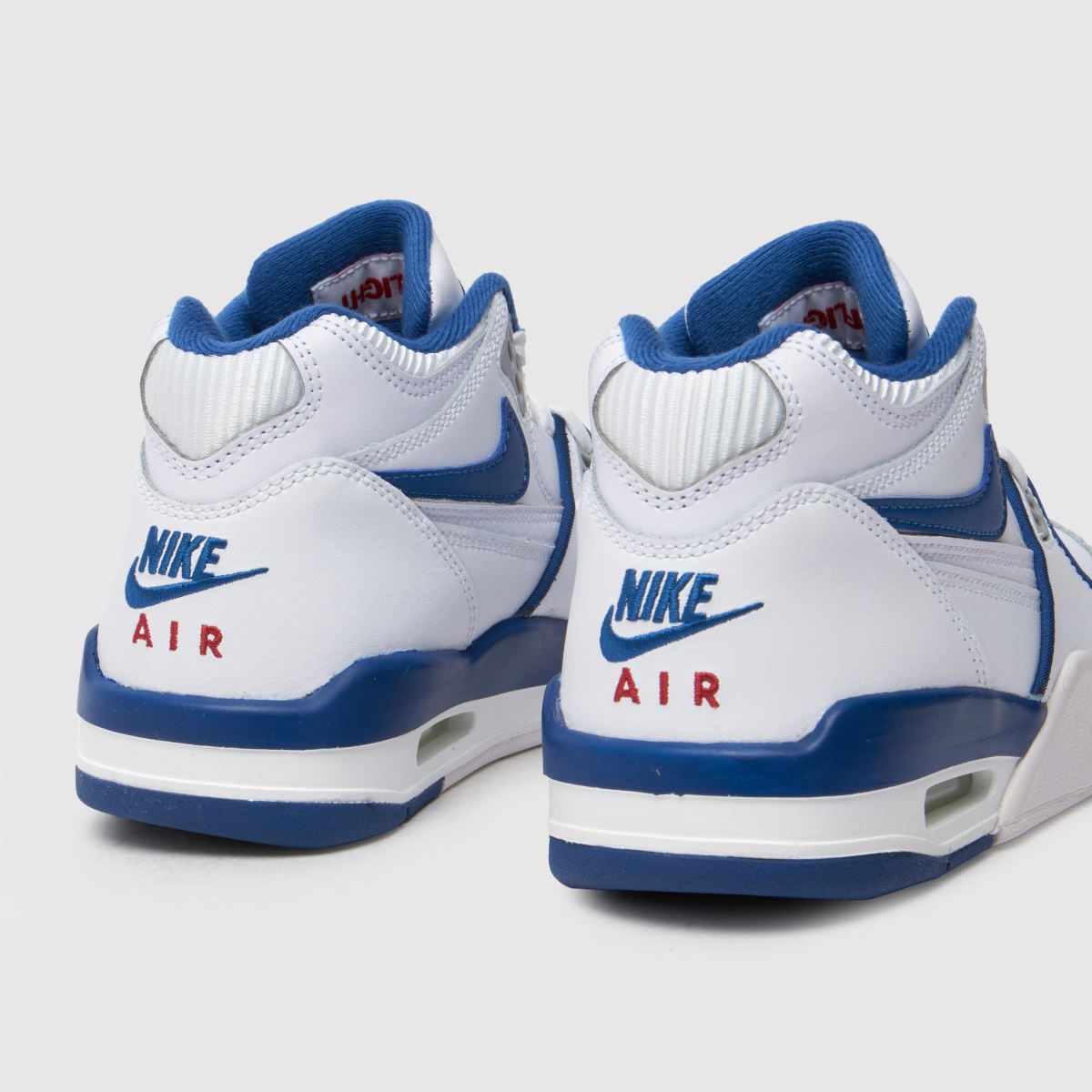 Nike vita och marinblå Air Flight 89 pojkar/ungdomsskor