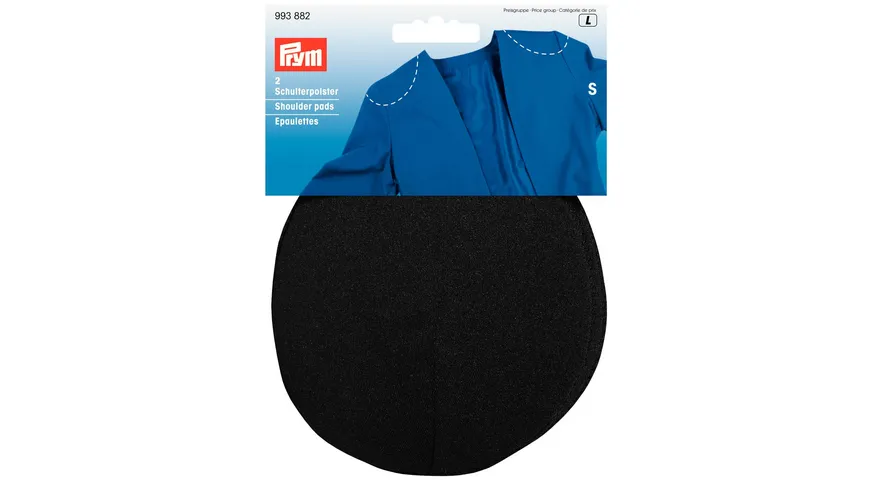 Prym Raglan-Schulterpolster Gr. S schwarz