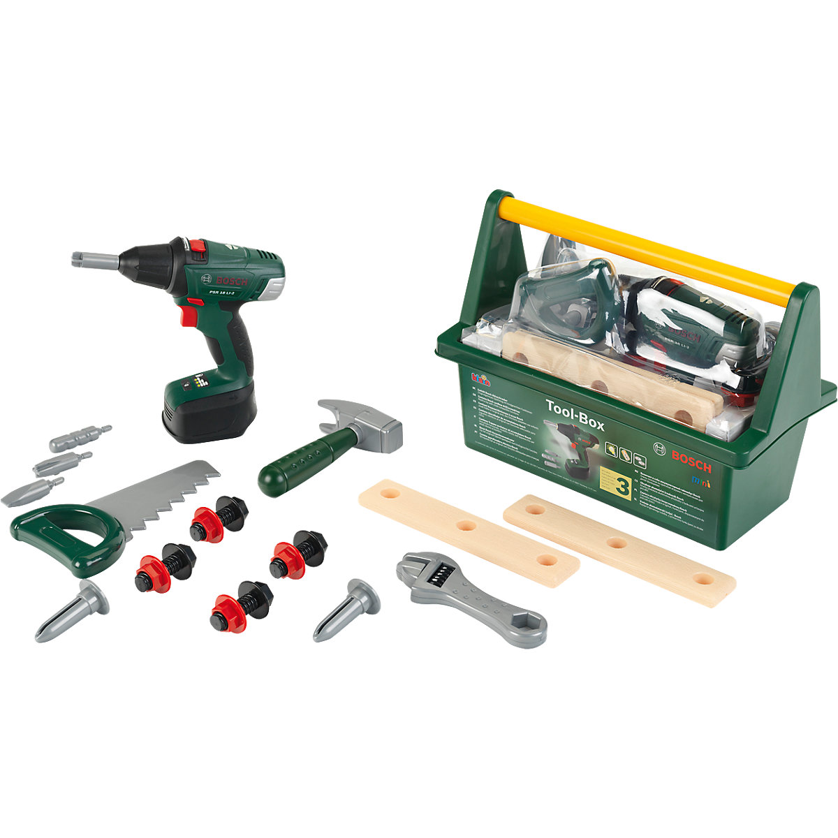 BOSCH Werkzeug Box mit Akkuschrauber