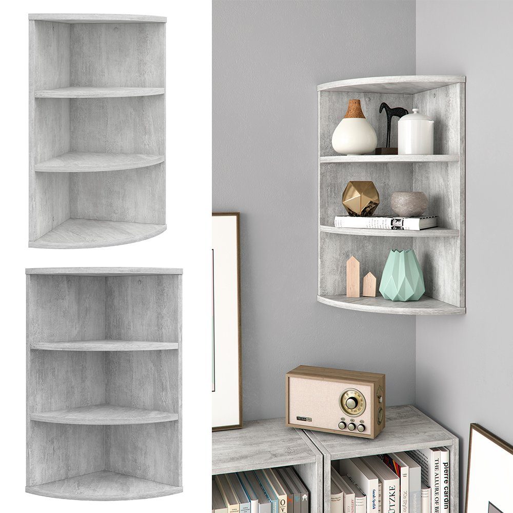 Vicco Eckregal Wandregal Hängeregal ECKI 0,5 Beton