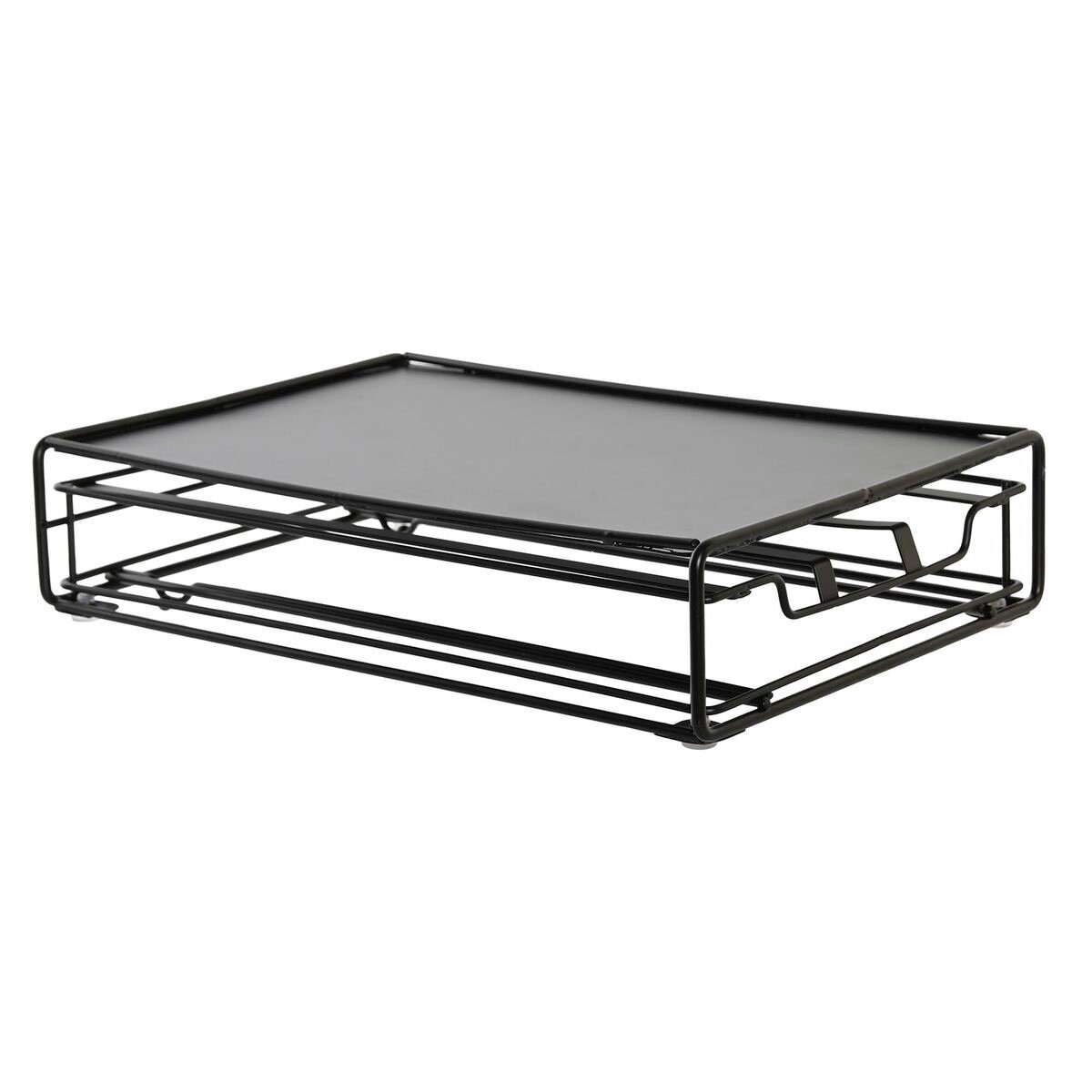 DKD Home Decor Kapselmaschine Organizer für Kaffeekapseln DKD Home Decor Schwarz Metall 21 x 31 x 7