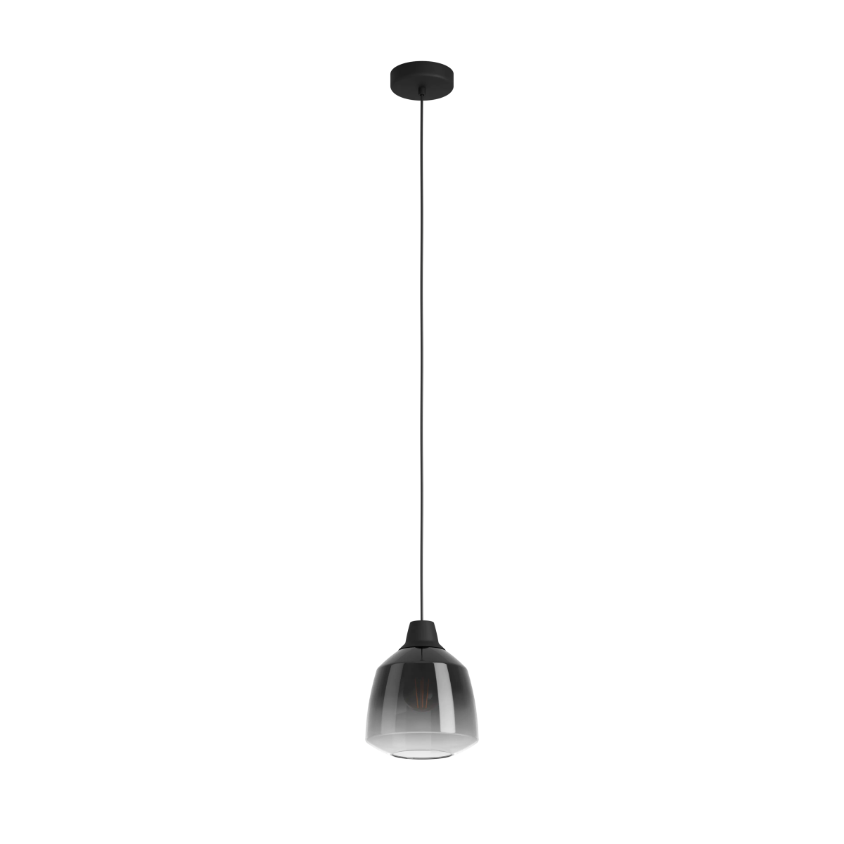 Roomio 1-flg Pendelleuchte No. 9803 Schwarz Grau