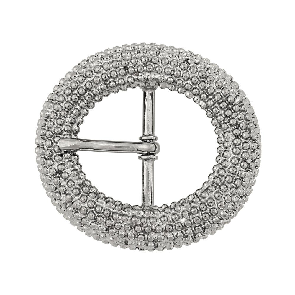 FREDERIC HERMANO Gürtelschnalle 40mm Metall Silber - Buckle Crest - 316507530020