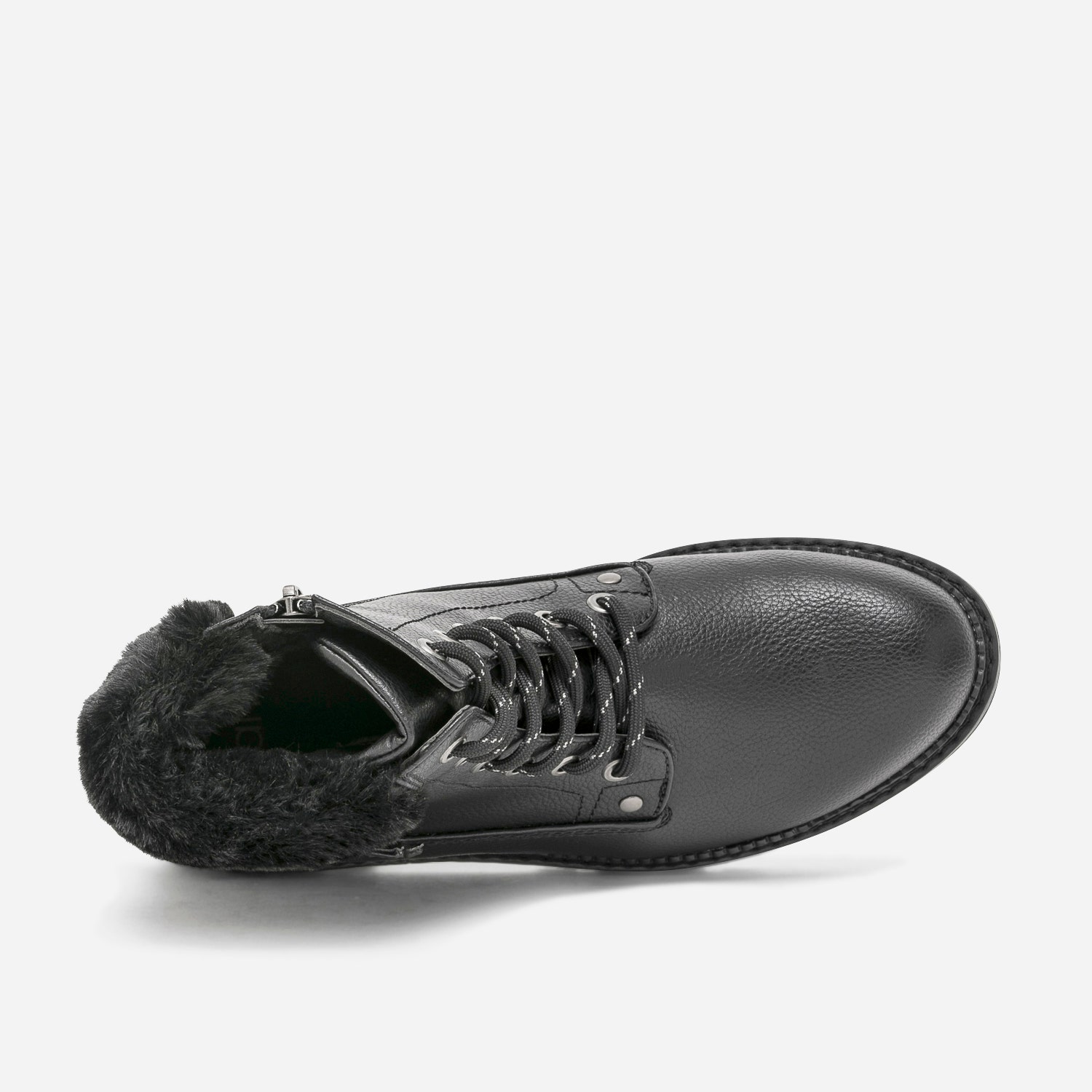 Bottine noire fourrée
