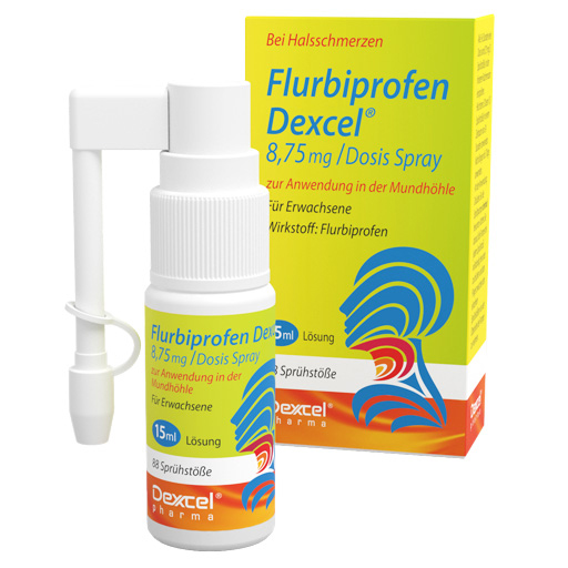 FLURBIPROFEN Dexcel 8,75 mg/Dos.Spray Mundhöhle  15 ml  Spray