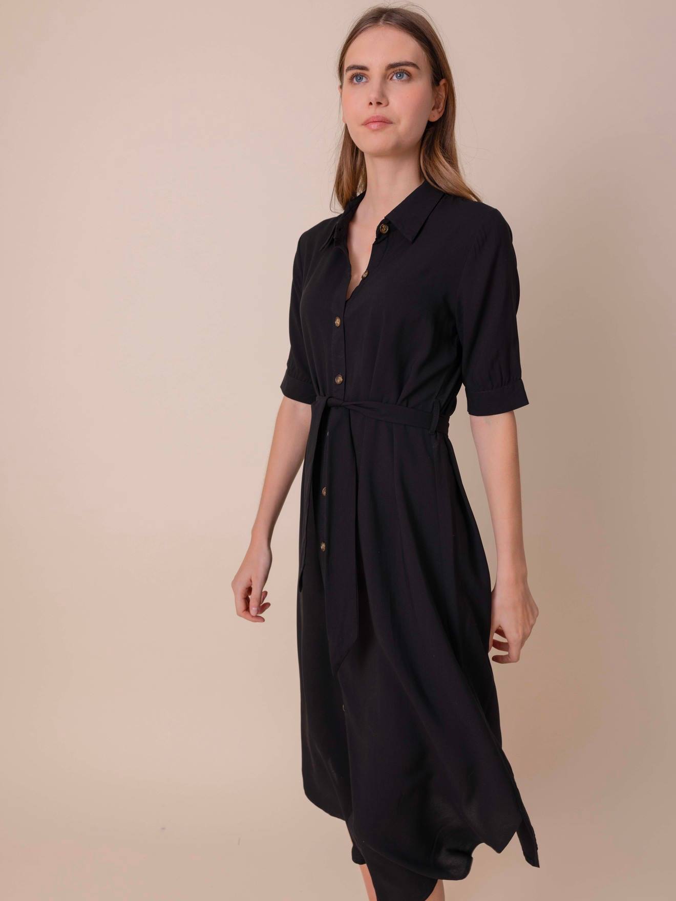 Envie de Fraise Hemdblusenkleid für Schwangerschaft & Stillzeit CARLOTTA ENVIE DE FRAISE - schwarz
