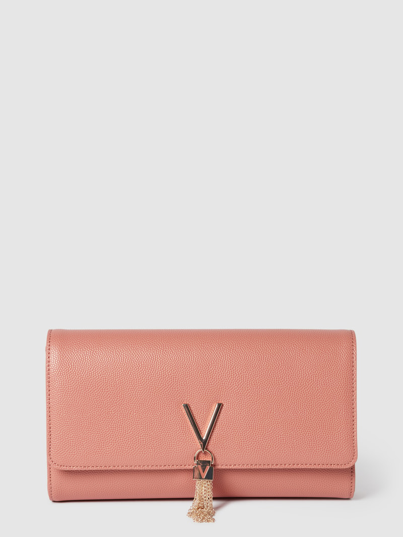 Clutch mit Strukturmuster in metallic Modell 'DIVINA' in altrosa