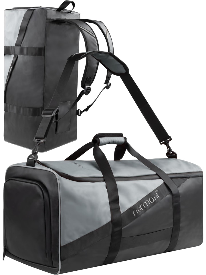 normani Sport- und Reisetasche mit Rucksackfunktion 90 l Nordpass in Grau günstig kaufen onesize