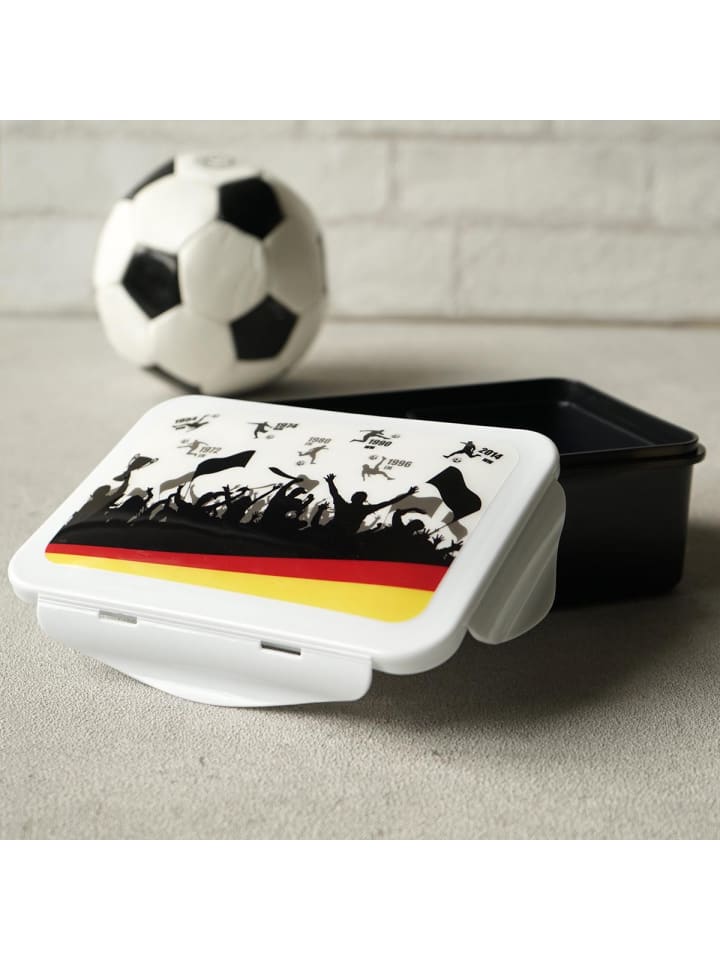Geda Labels Brotdose Fußball Titel in Schwarz - 1100 ml günstig kaufen onesize