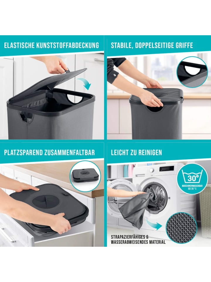EASYmaxx EASYmaxx Pfandflaschen-Sammelbehälter, 100 l - 2 Tragetaschen & Klettverschluss günstig kaufen onesize
