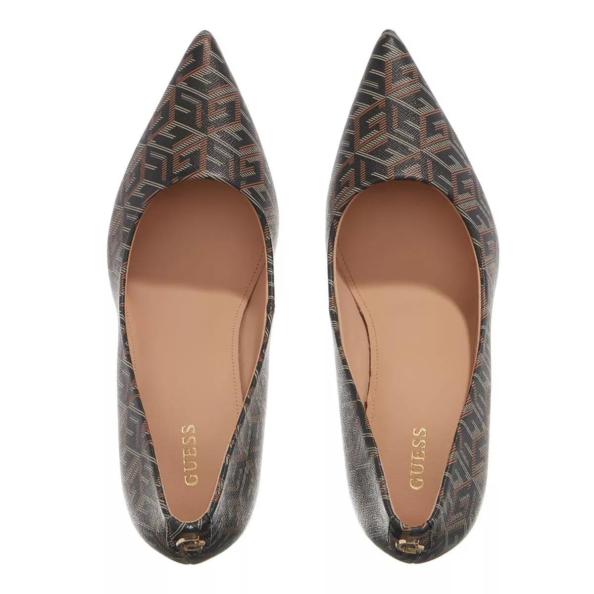 GUESS Modische Pumps schwarz Pumps Piera, Schwarz-Braun