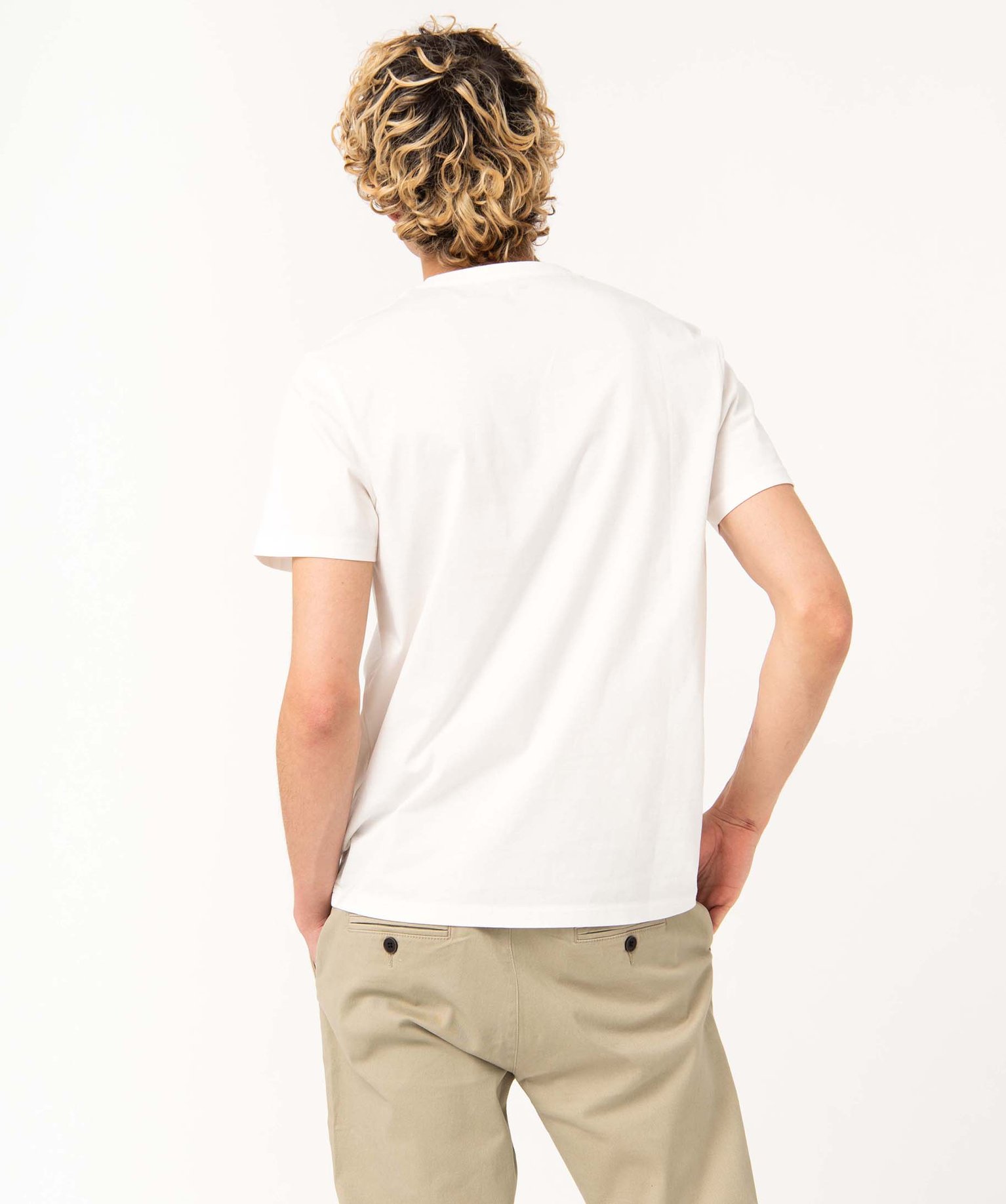 Tee-shirt homme imprimé à manches courtes blanc | GEMO