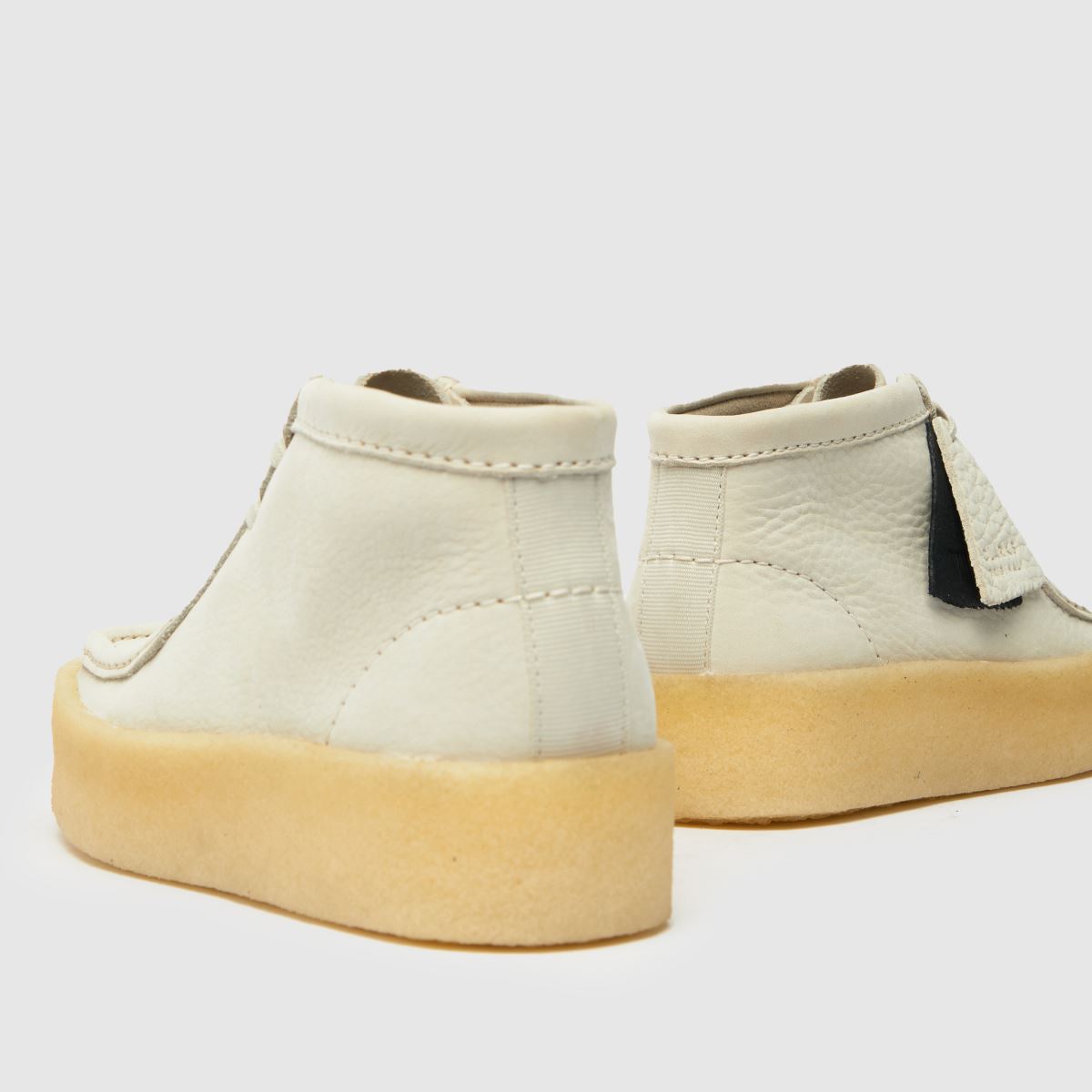 Clarks Originals – Wallabee – Vita stövlar med kupmönster