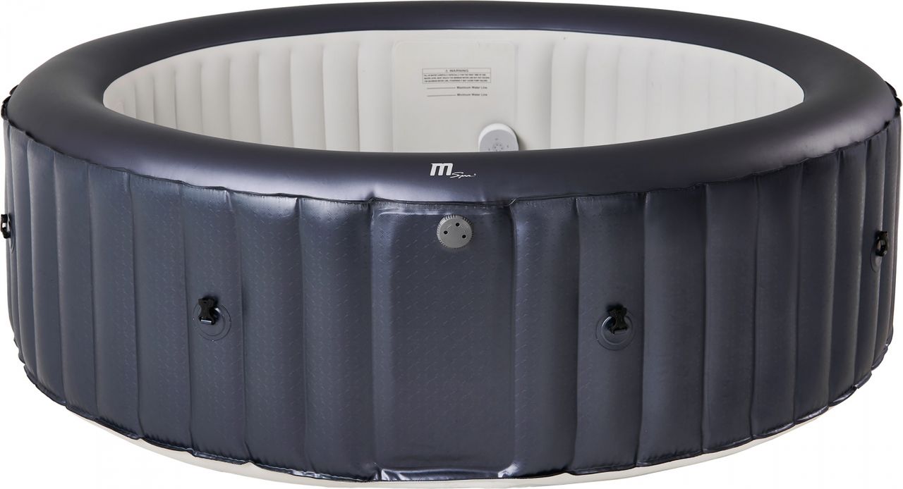 PureHaven MSpa PureHaven aufblasbarer Whirlpool 204x204x70 cm für 6 Personen selbstreinigend inkl. Filterkatuschen und Abdeckung Leergewicht 42 kg