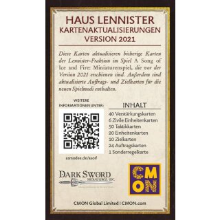 A Song of Ice & Fire: Haus Lennister Kartenaktualisierungen (DE)