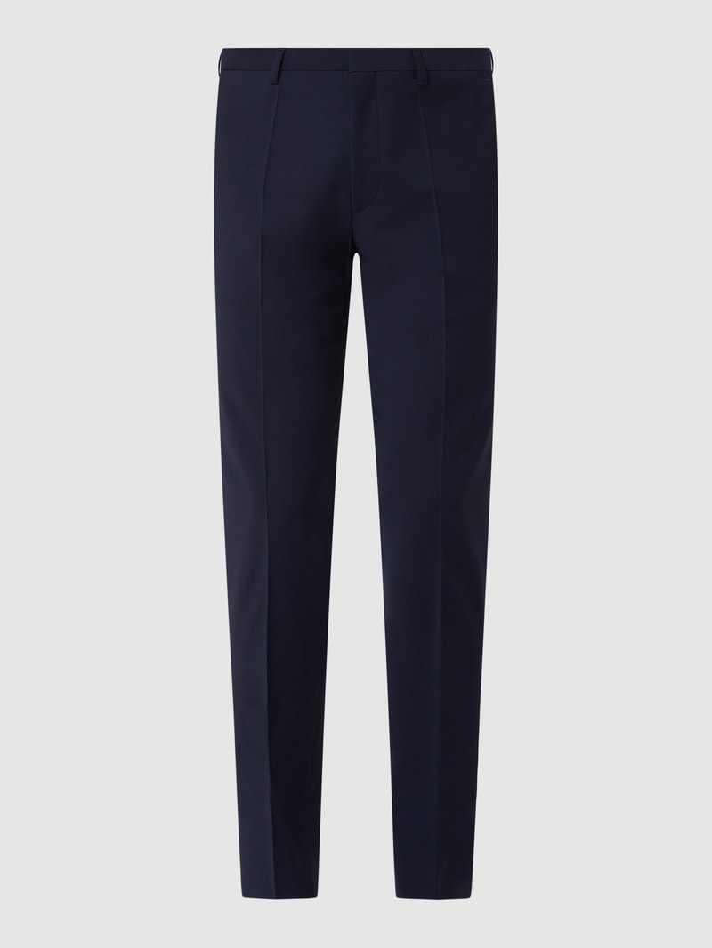 Anzughose mit Stretch-Anteil Modell 'Slacks' in marineblau