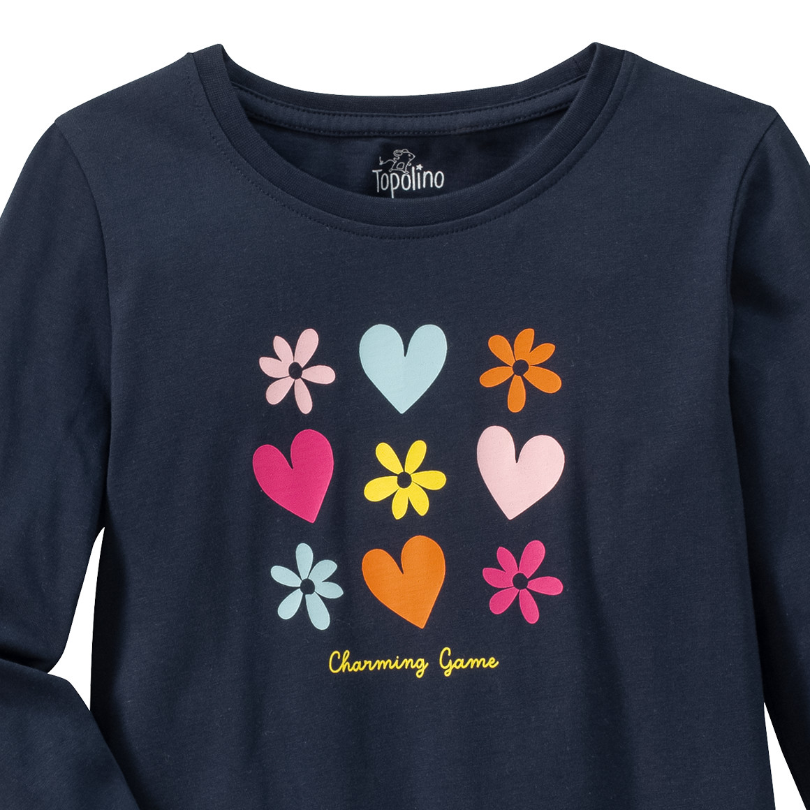 Mädchen Langarmshirt mit buntem Print