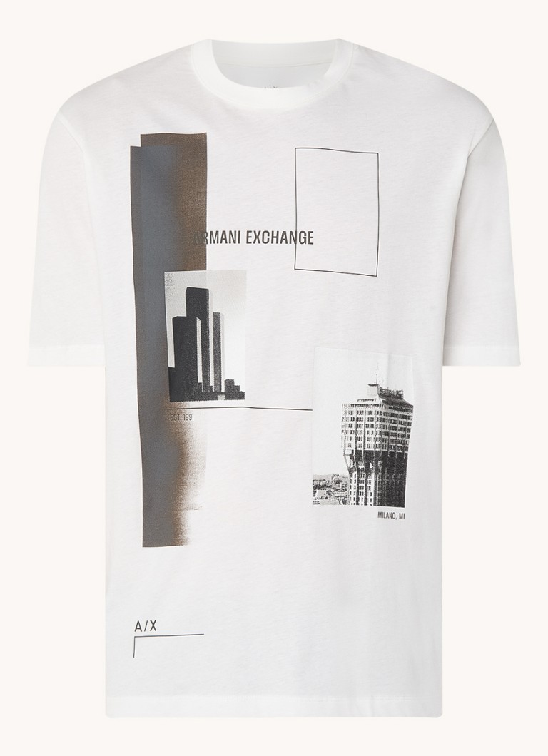 Tricou Armani Exchange cu logo imprimat