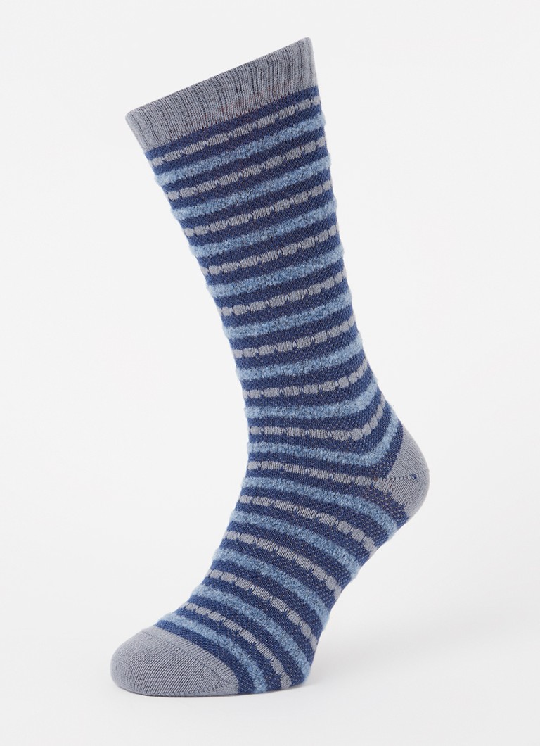 Chaussettes Falke Fluff Line en mélange de cachemire à rayures imprimées