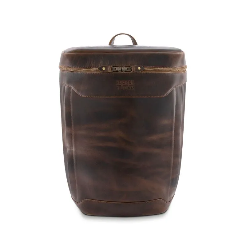 Buckle & Seam Leder Rucksack Siwa - Braun \/ Dots