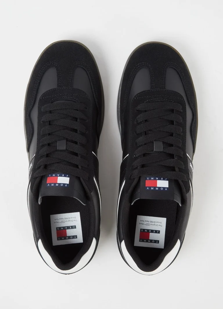 Tommy Hilfiger Retro Cupsole ādas kedas ar zamšādas detaļām
