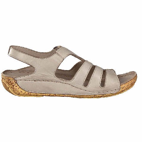 GEMINI Keilsandalen beige
