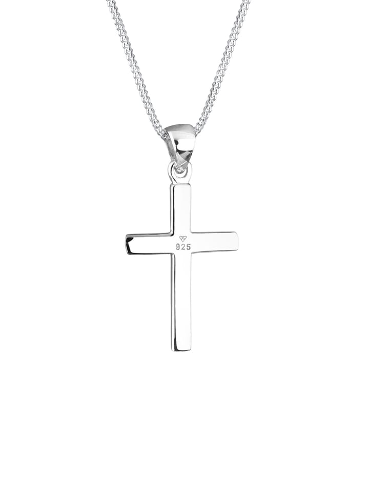 Elli Halskette 925 Sterling Silber Kreuz in Silber günstig kaufen