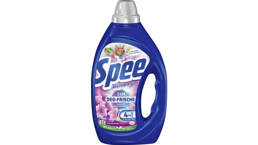 Spee Colorwaschmittel Gel Blütenfrische 24H Deo-Frische 22WL 990 ml