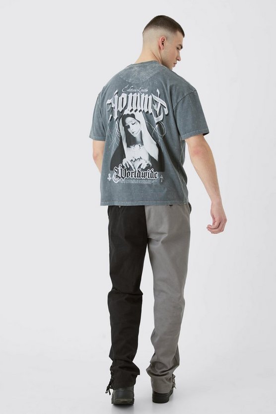 Tall gespleißte Hose mit geradem Bein