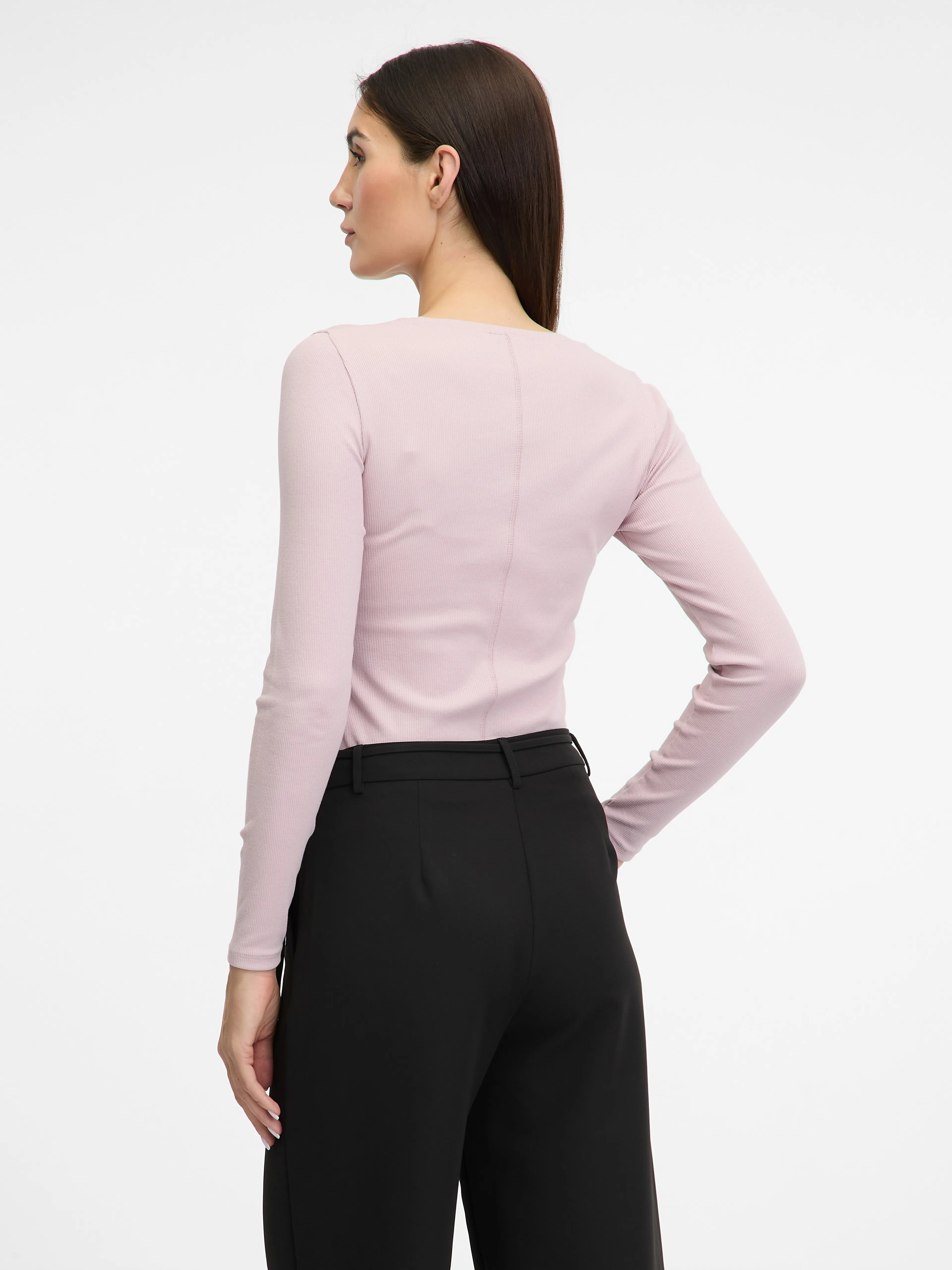 Hellrosa Damen-Langarm-T-Shirt ORSAY