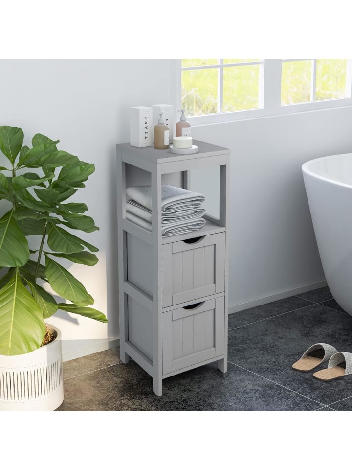 COSTWAY Badezimmerschrank in Grau günstig kaufen onesize