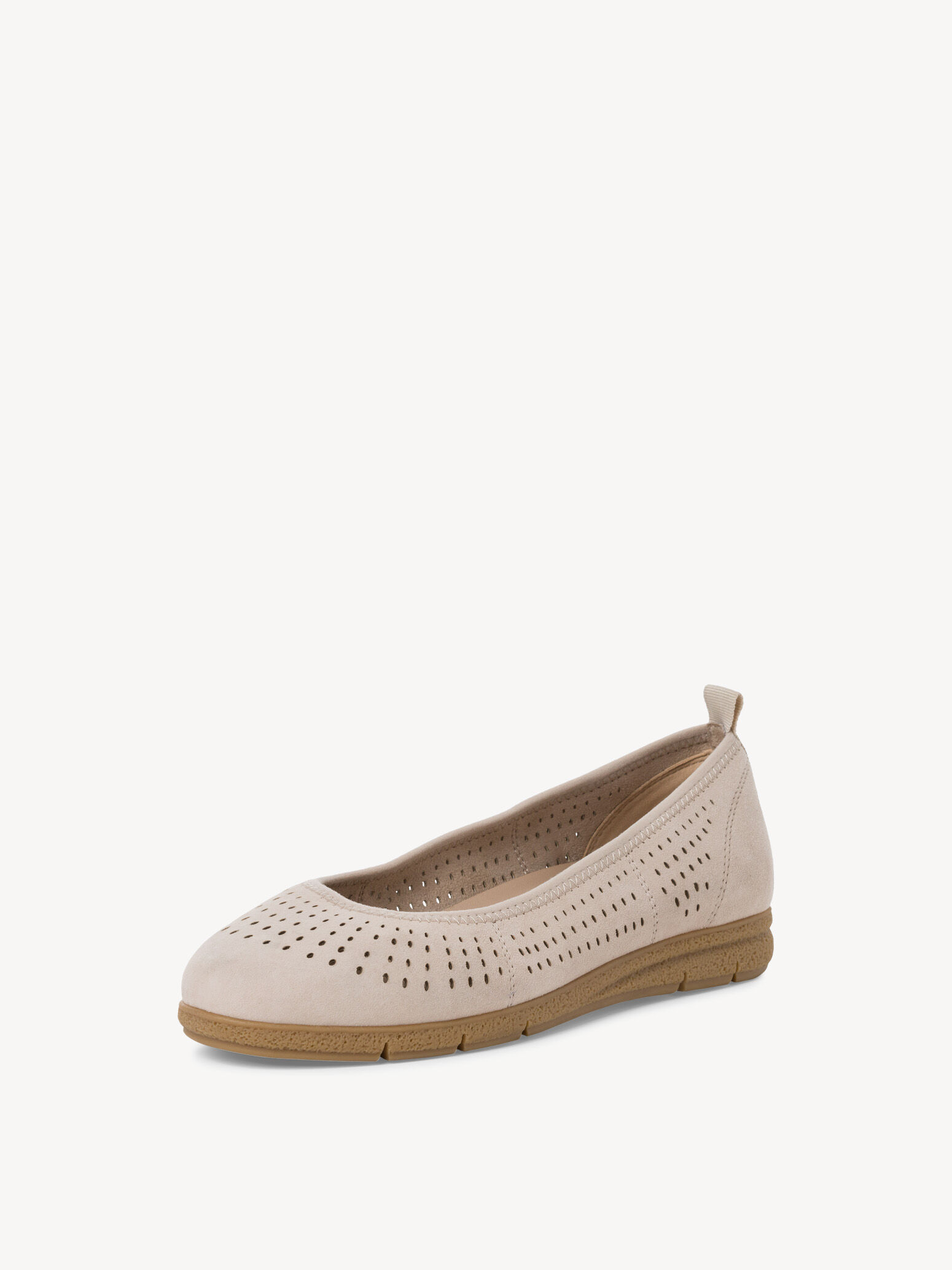 Ballerine en cuir - beige