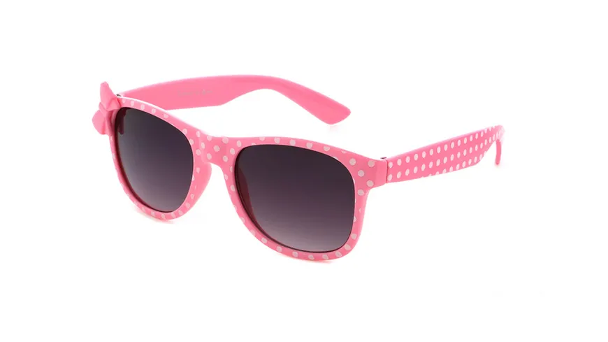 Basley Sun KIDS Sonnenbrille Rosa Weiß Punkt