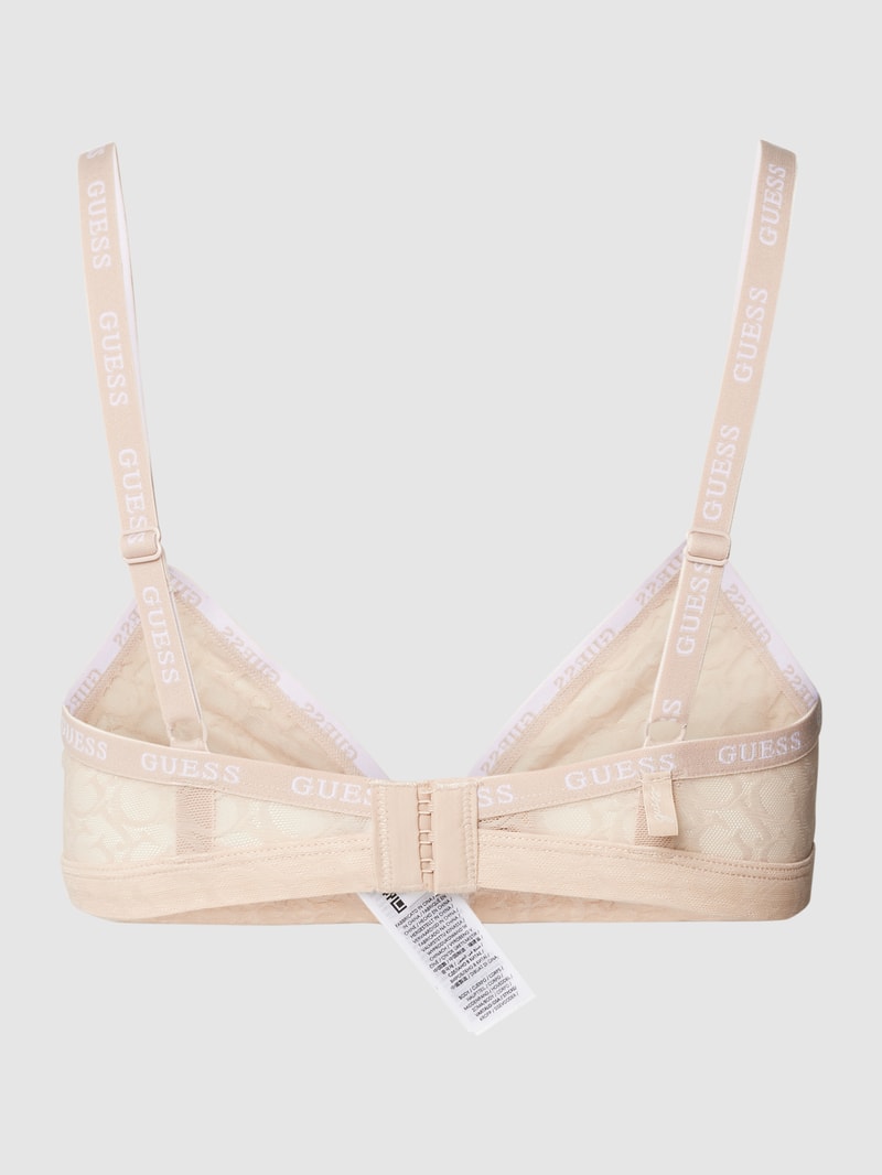 BH mit Logo-Muster Modell 'EDYTHA' in beige