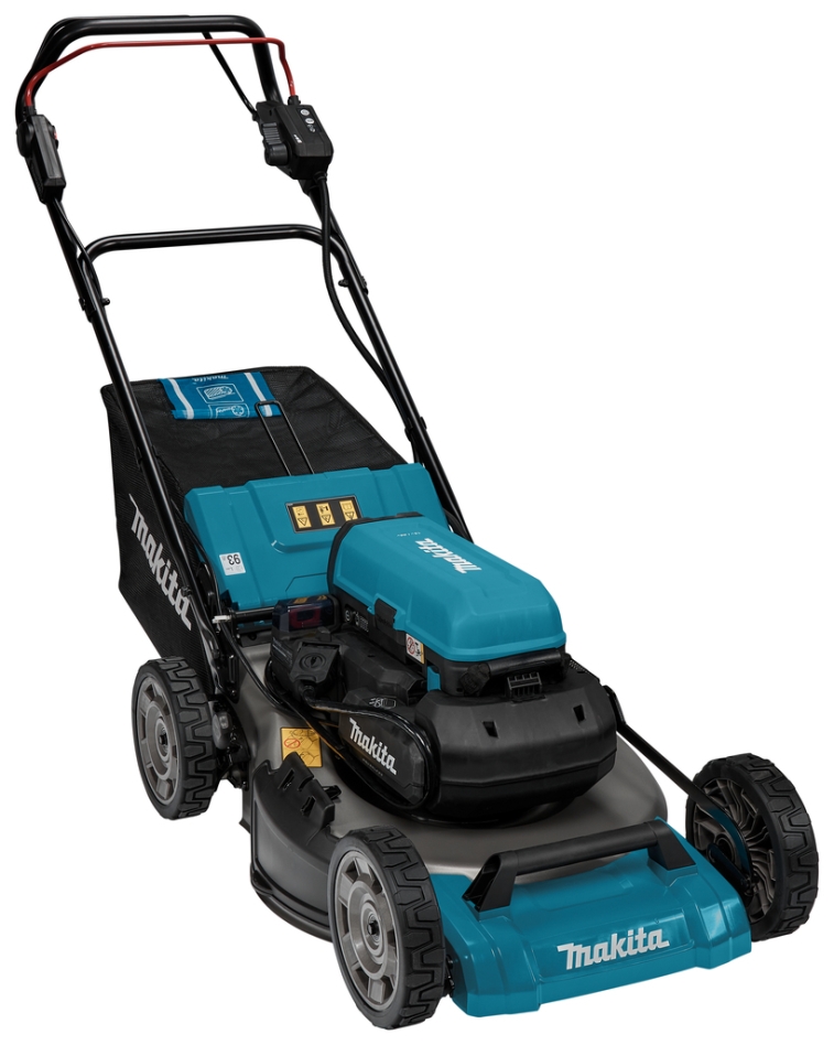 Makita LM001CX5 Akku-Rasenmäher, 36V-Stecker, + PDC1200 Rucksack-Akku