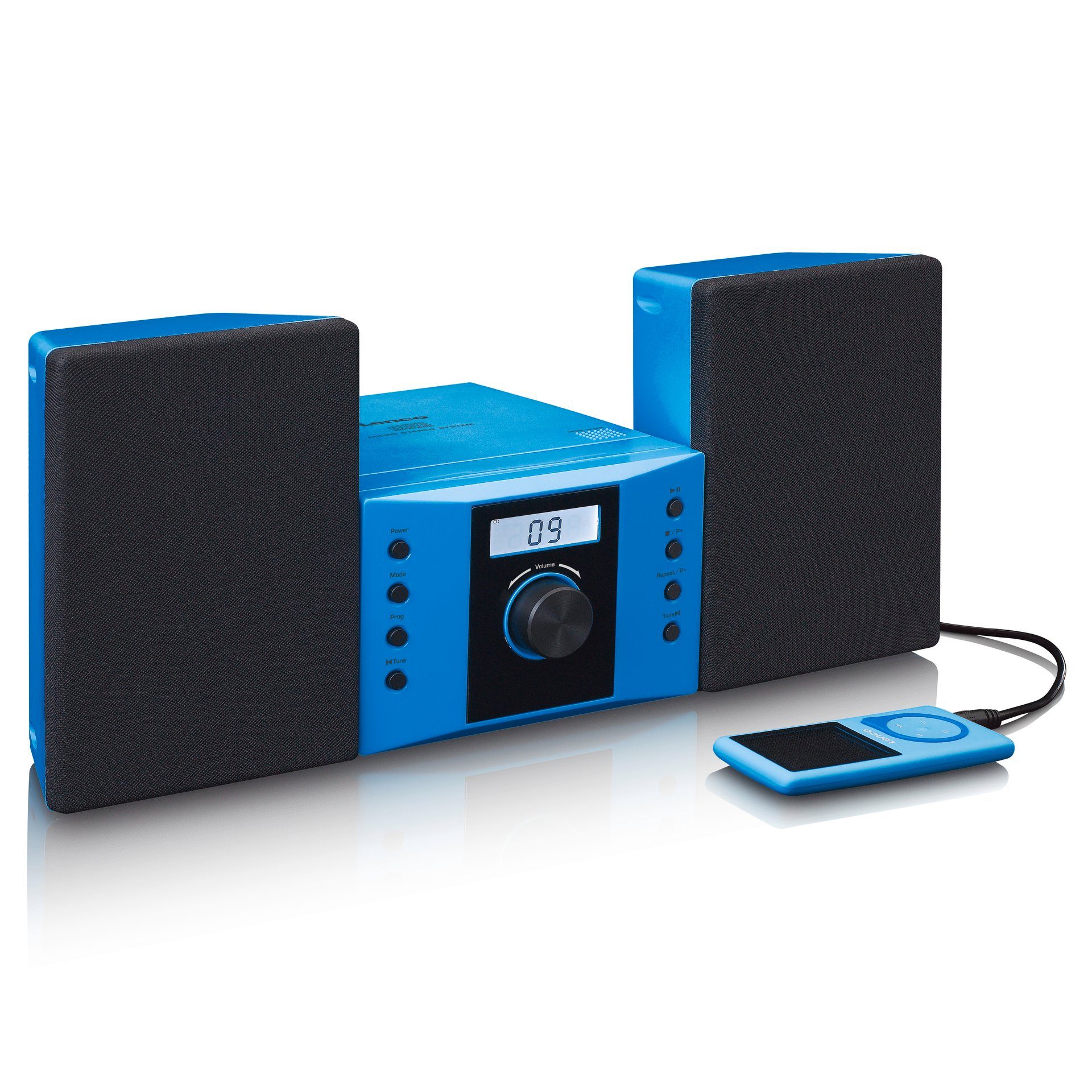 Lenco Micro Set mit CD, FM radio, AUX-IN, Sticker Stereoanlage (FM-Tuner)