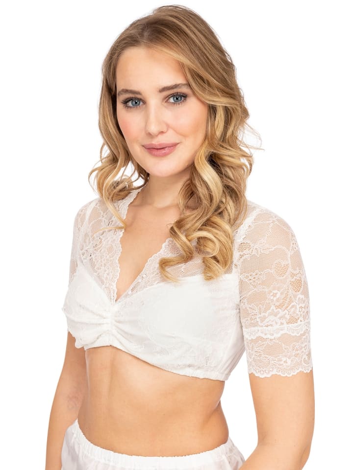 MarJo Dirndlbluse EIZA-FINJA in weiß günstig kaufen
