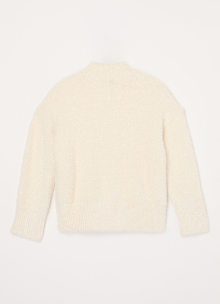 Sweter z grubej dzianiny z golfem Benetton