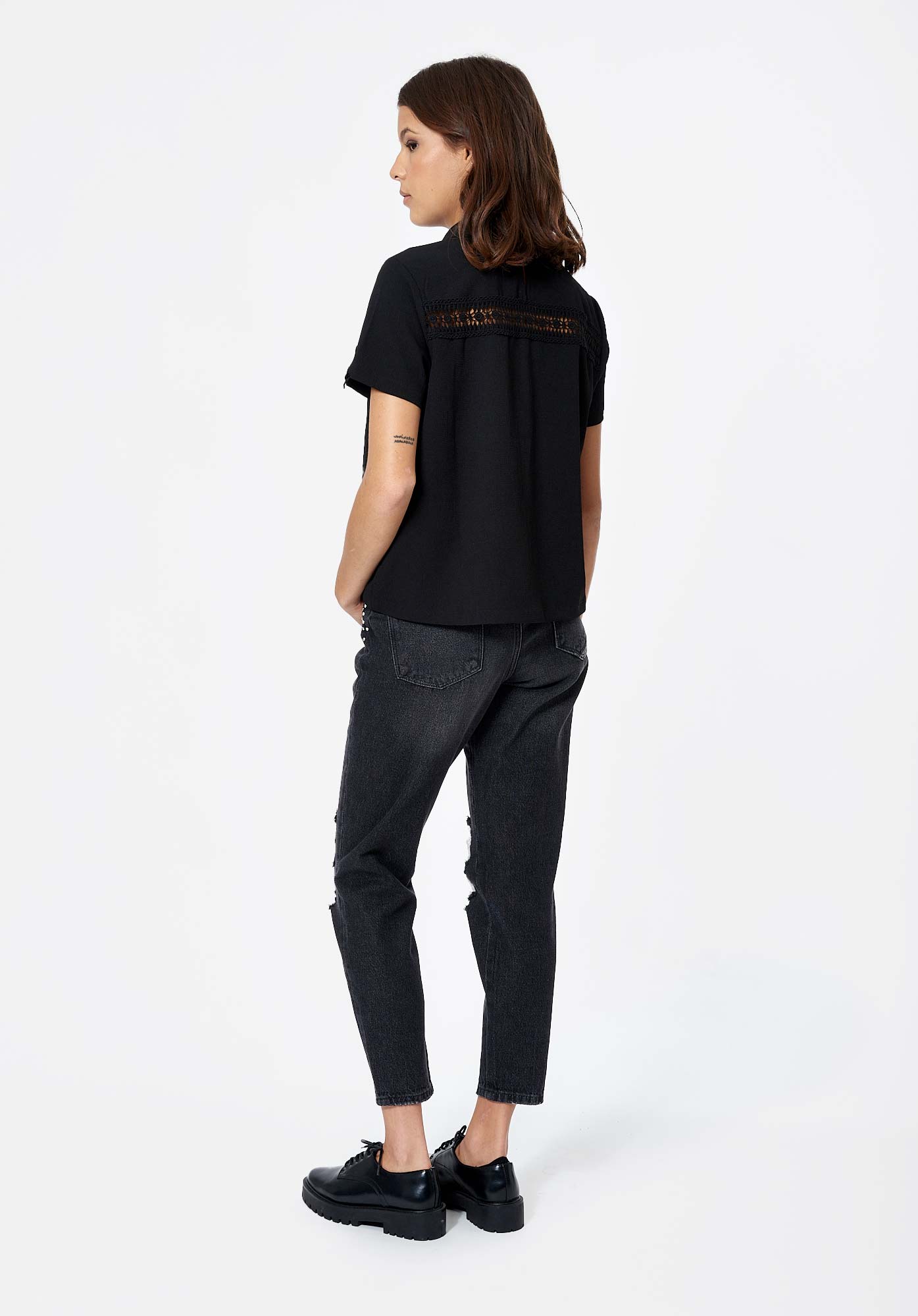 GILL   Blouse noire Femme