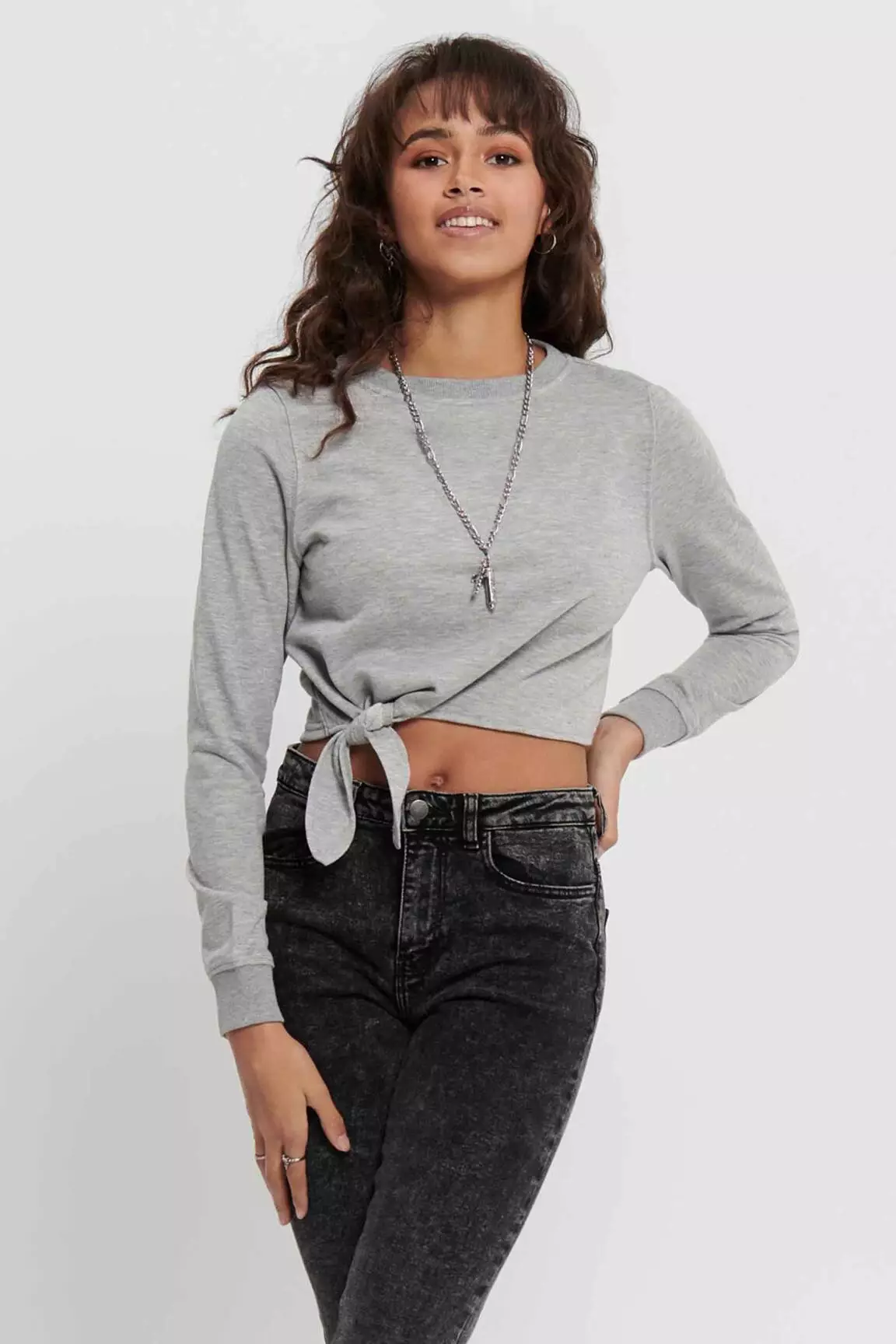 Only Sweats Femme couleur gris