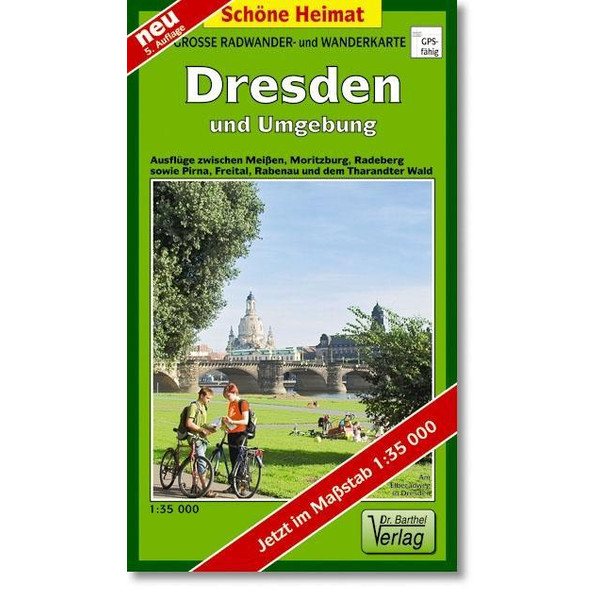 Dresden und Umgebung 1 : 35 000. Radwander- und Wanderkarte - Wanderkarte