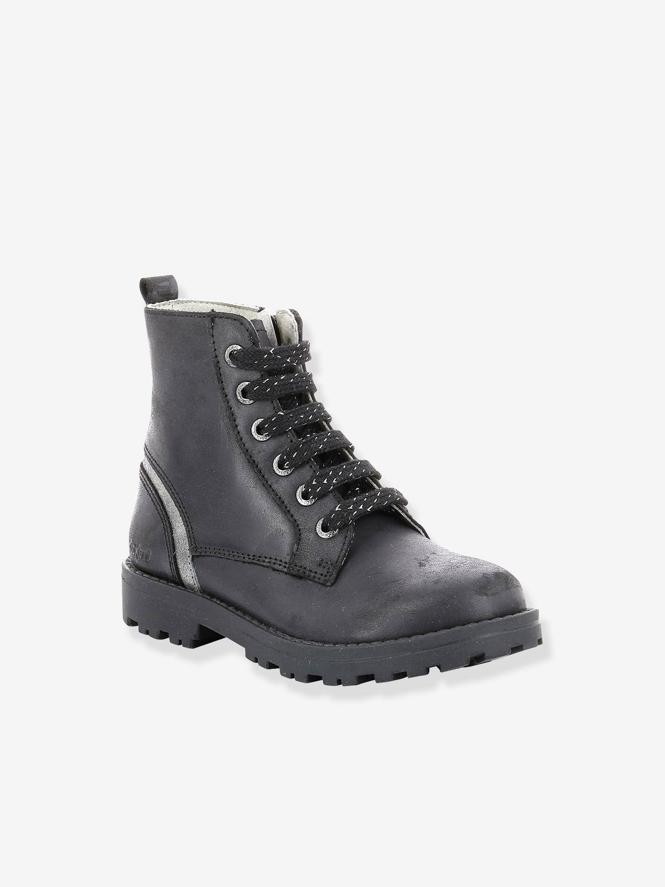 Boots fille Grooke KICKERS® noir argent