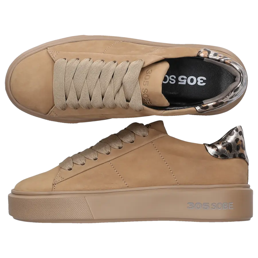 305 SOBE - Sneaker low GYM Nubukleder - beige
