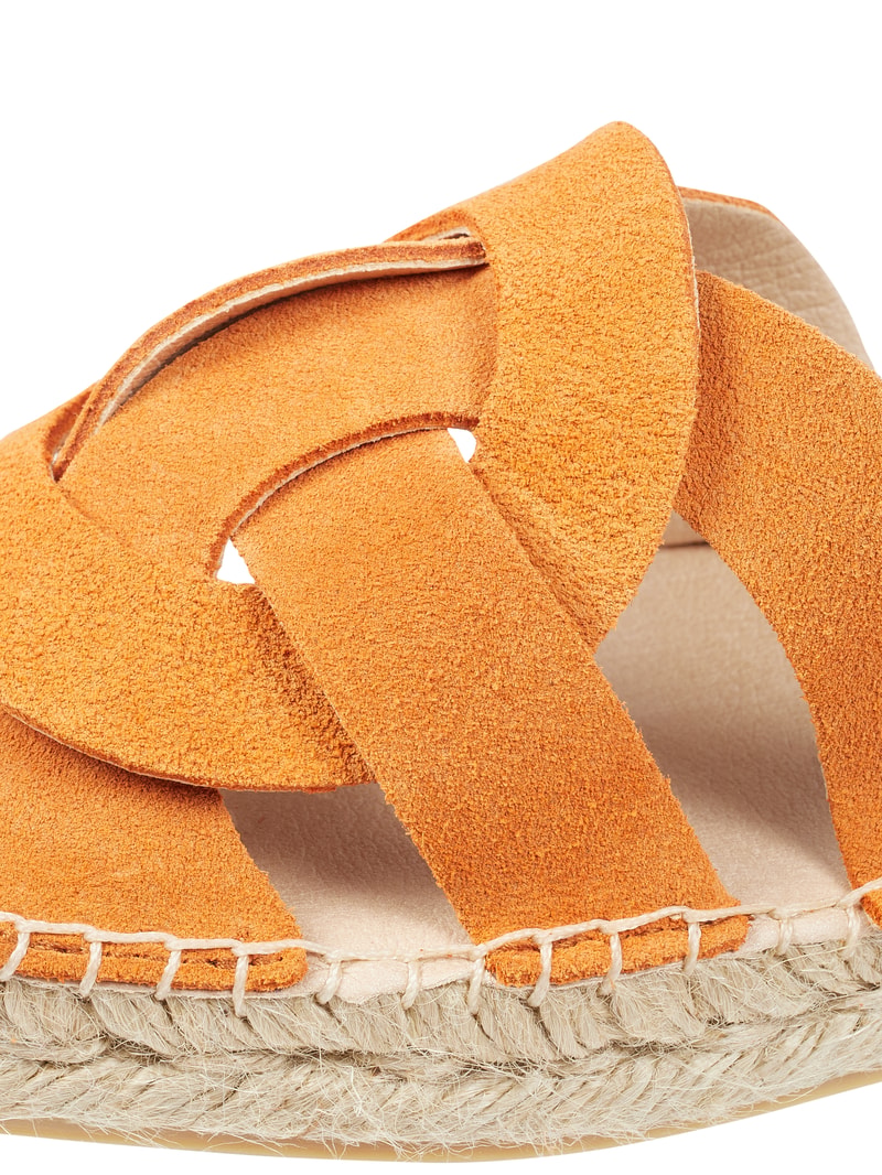 Pantolette aus Veloursleder Modell 'Tours' in orange